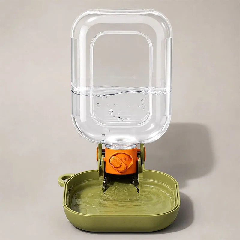 2-in-1 Large Capacity Dog Water Bottle and Food Container