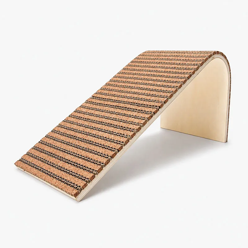 Natural L-Shaped Cat Scratching Board Cat Scratcher