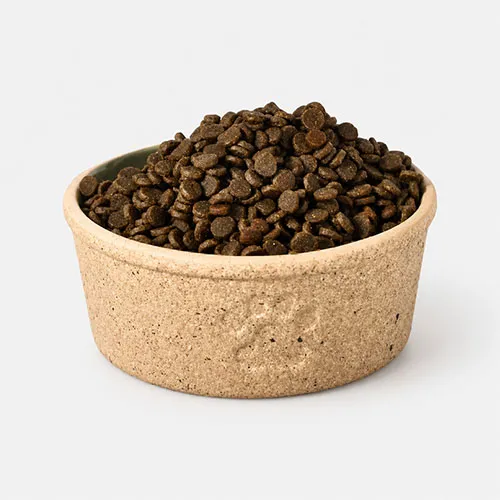 Stoneware Dog Round Food & Water Bowl