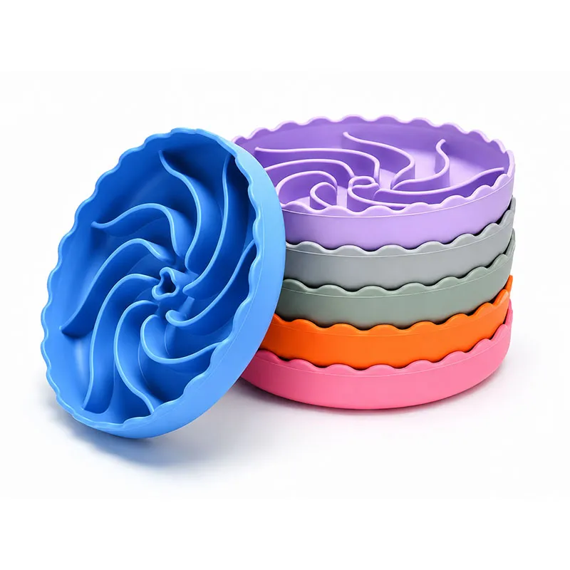 Eco Friendly Silicone Dog Slow Eating Bowls