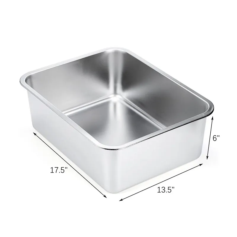Stainless Steel Cat Litter Box