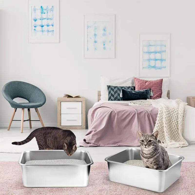 Stainless Steel Cat Litter Box