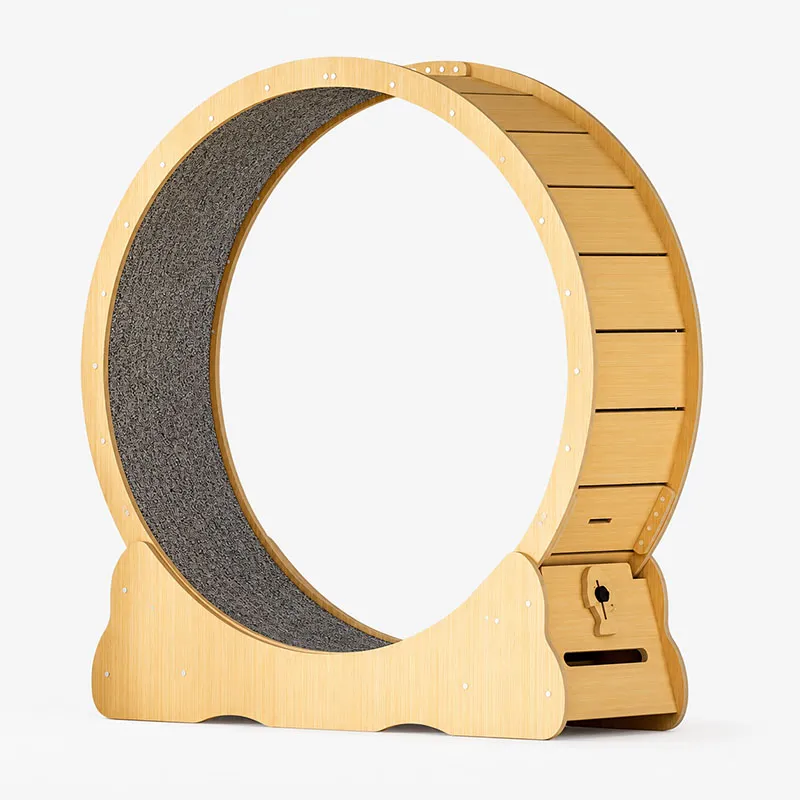 Wooden Cat Running Wheel