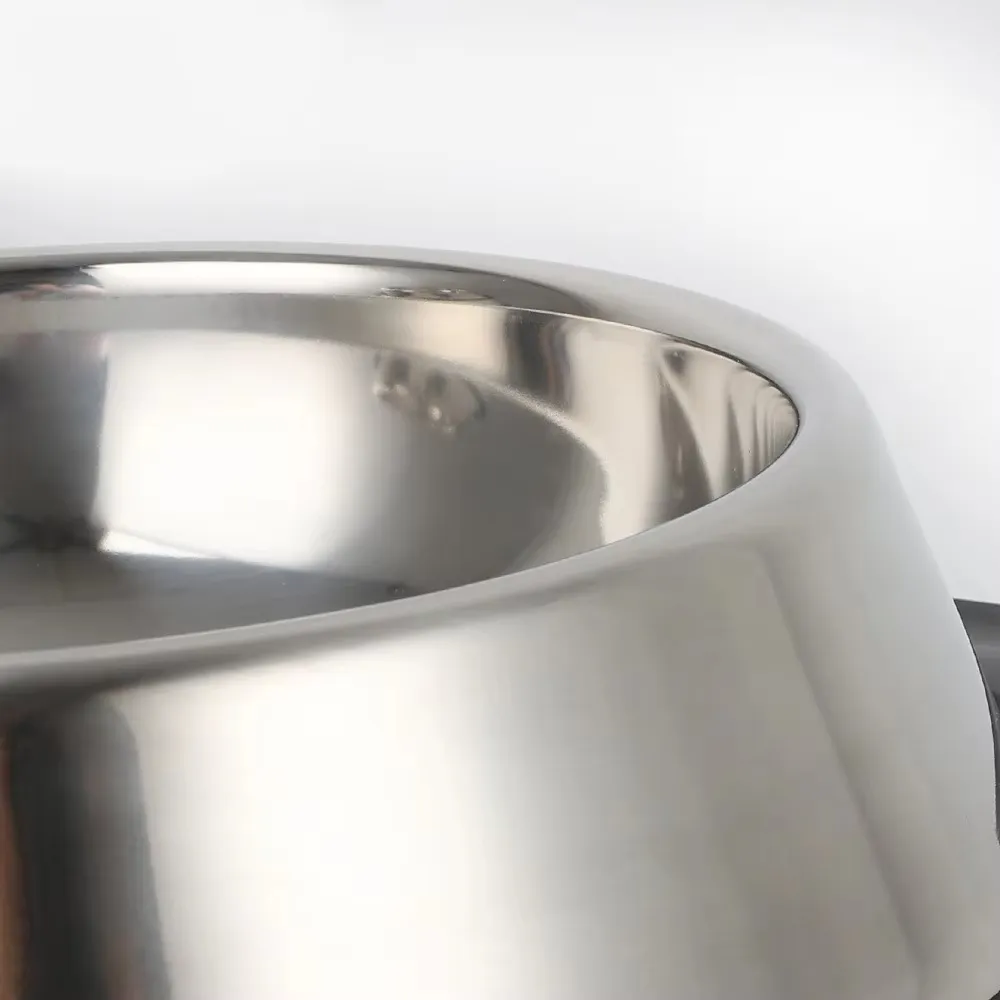 Stainless Steel Dog Bowl with Rubber Base