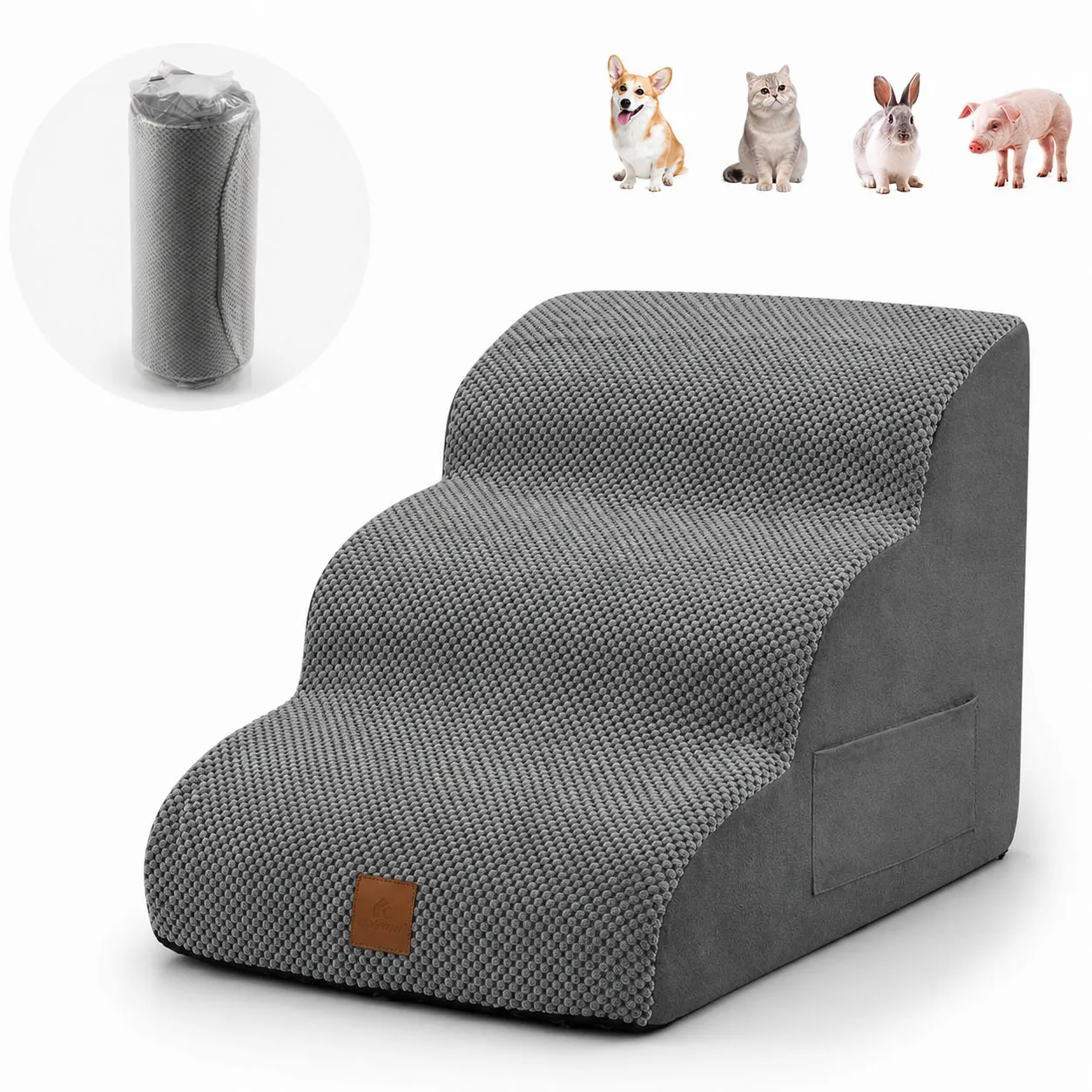 Foam Dog Ramp for High Bed and Couch