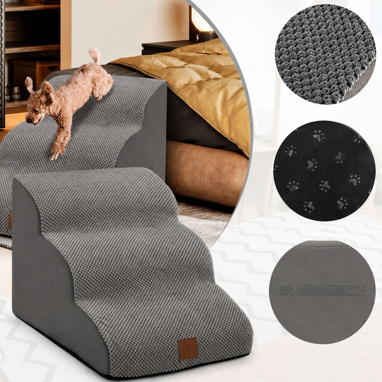 Foam Dog Ramp for High Bed and Couch