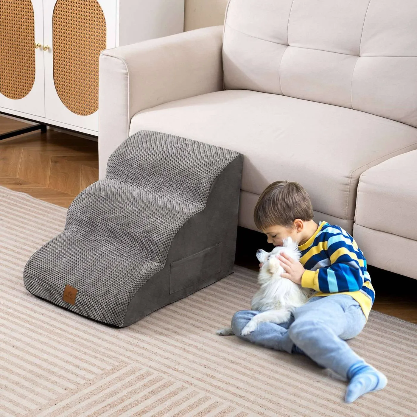 Foam Dog Ramp for High Bed and Couch