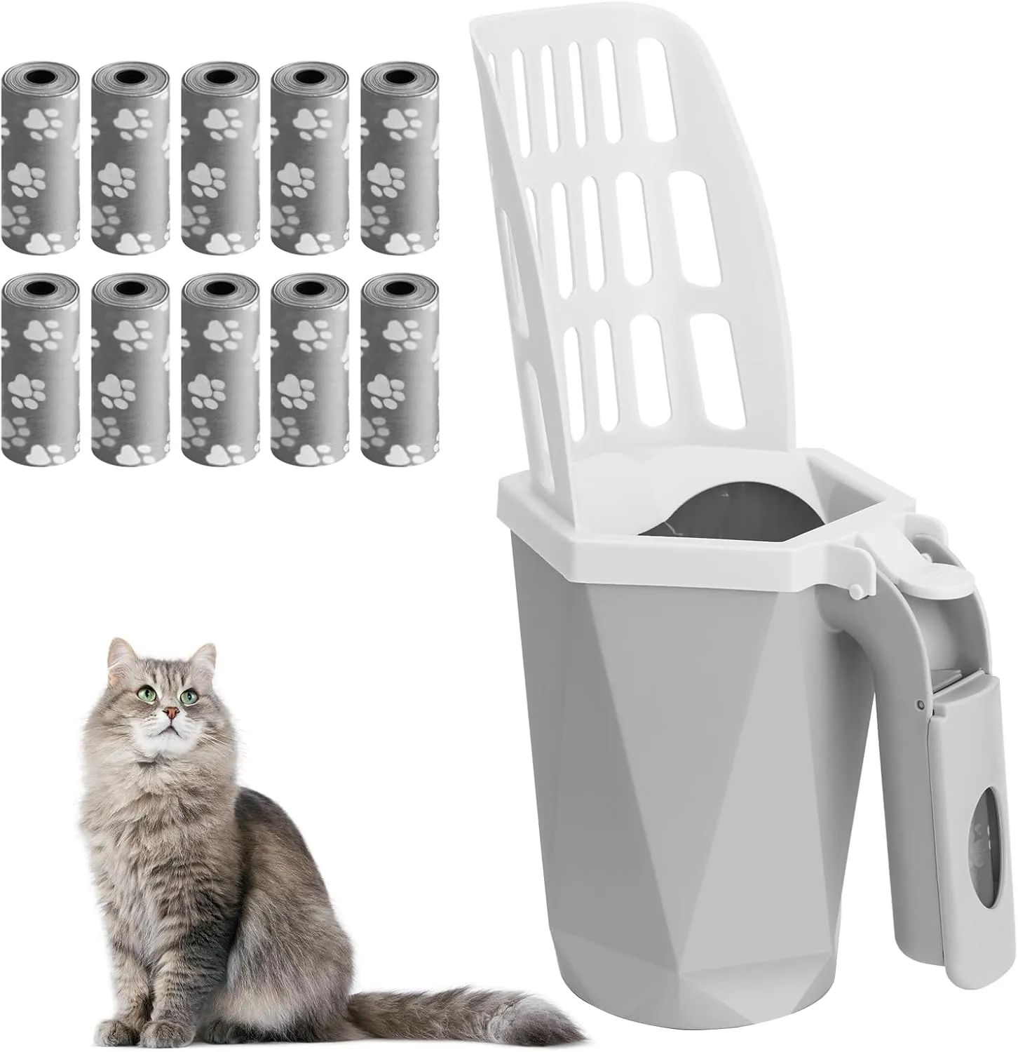 Removable Cat Litter Box Scoop for Easy Cleaning