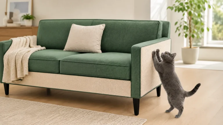 Cat Scratcher Couch Protector: How a DIY Self-Adhesive Cat Scratching Mat Helps Protect Sofas and Furniture