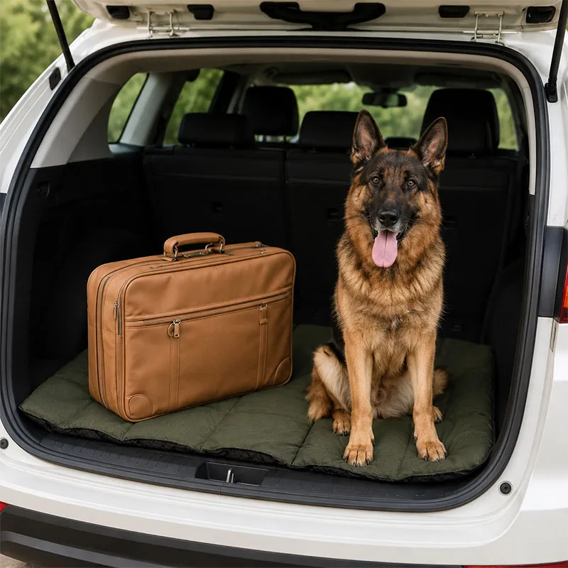 Portable dog camping bed