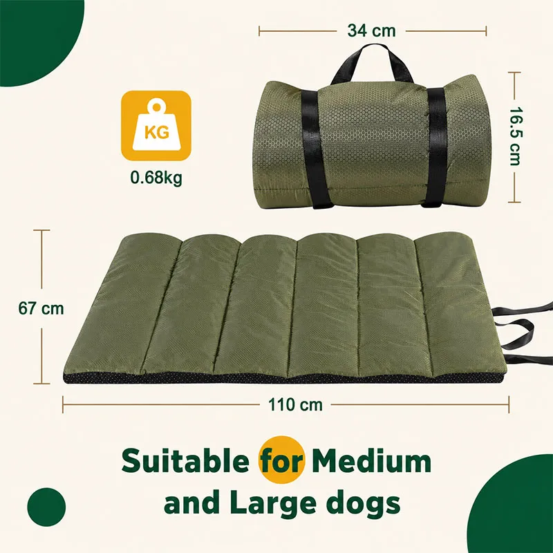 Portable dog camping bed