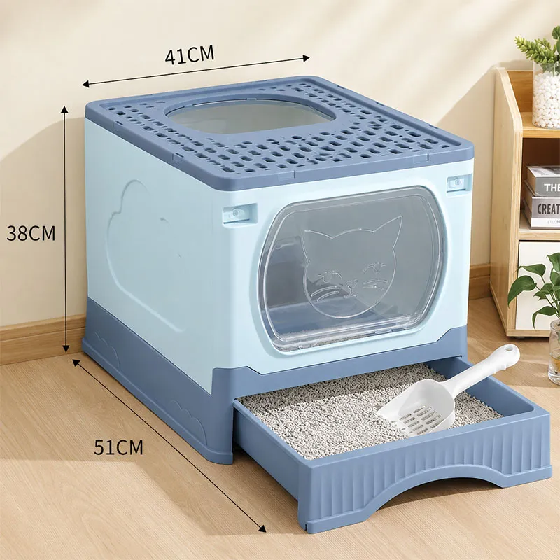 Top entry litter box