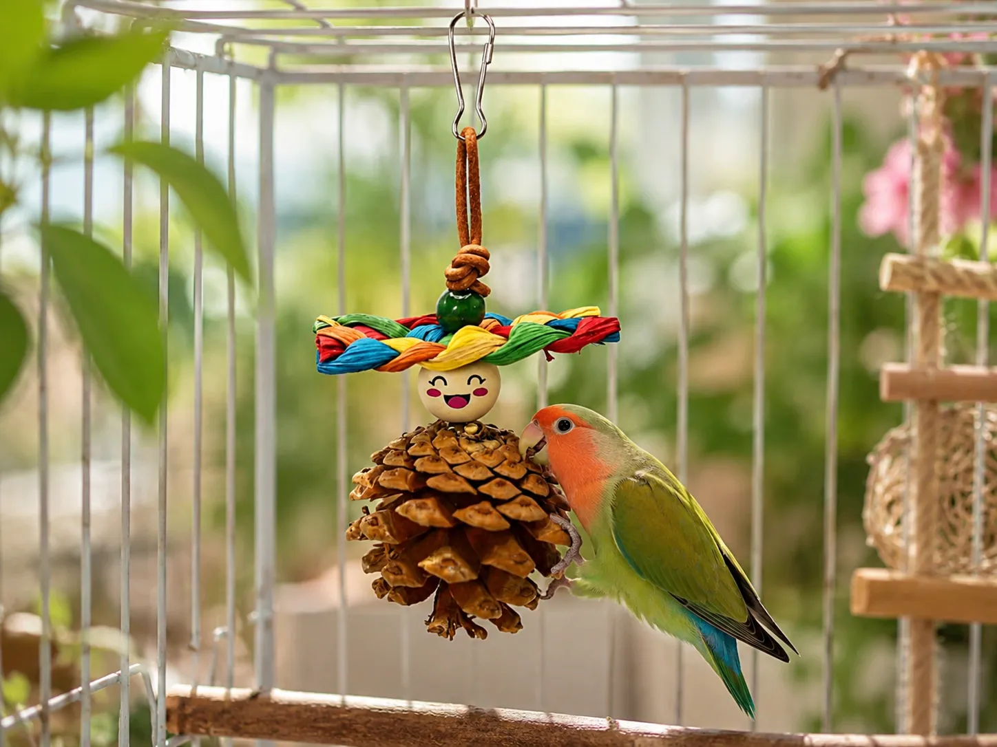 Bird Wind Chime: Are Wooden Hanging Toys Good for Pet Birds?