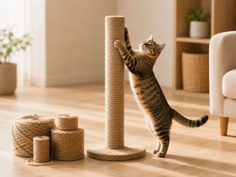 DIY Cat Scratcher Rope: How to Build and Repair Cat Scratching Posts?