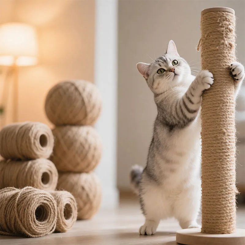 DIY cat scratcher rope