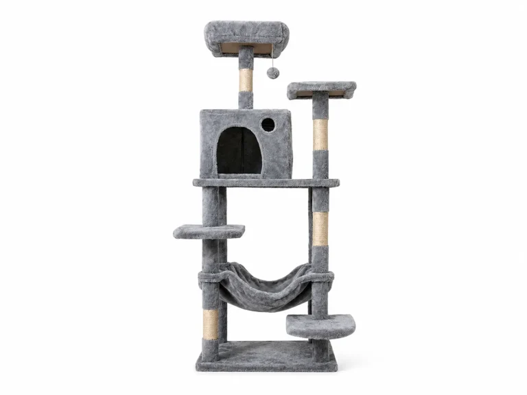 Multilevel Plush Cat Tree: A Multi-Level Cat Tower for Indoor Cats to Scratch, Climb, and Rest