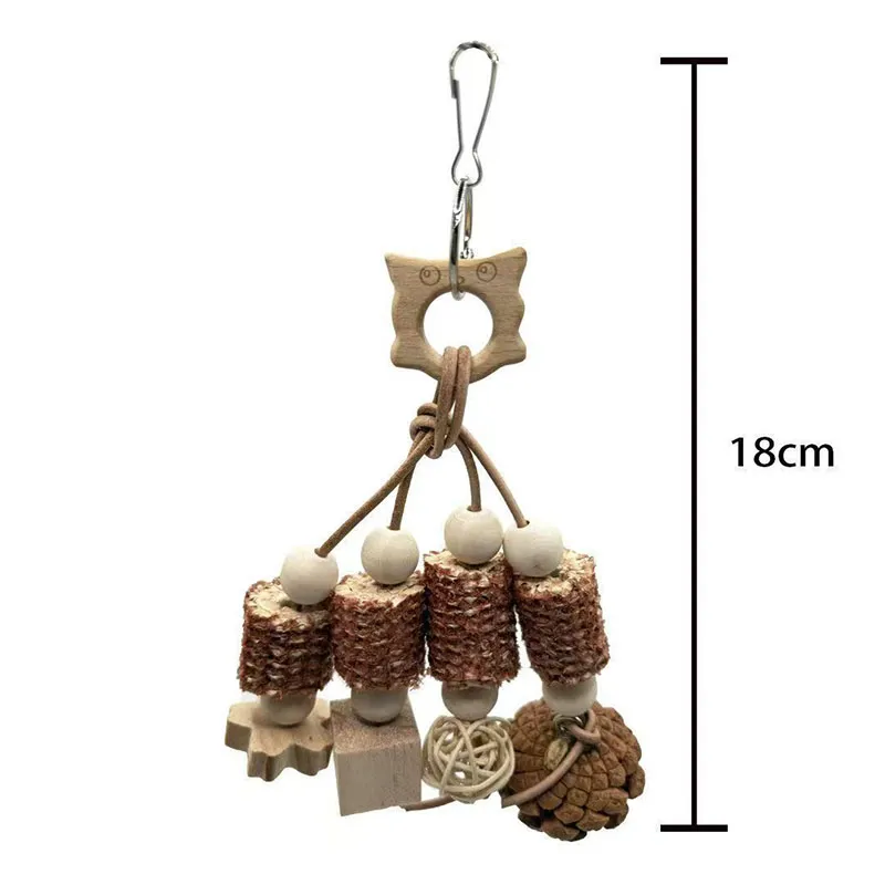 wooden wind chime bird toy