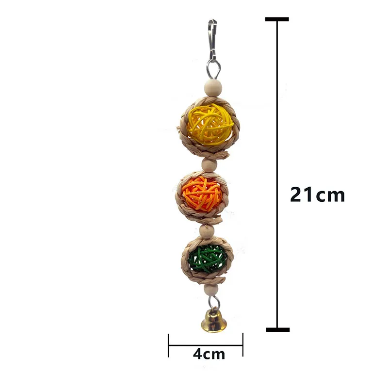 wooden wind chime bird toy