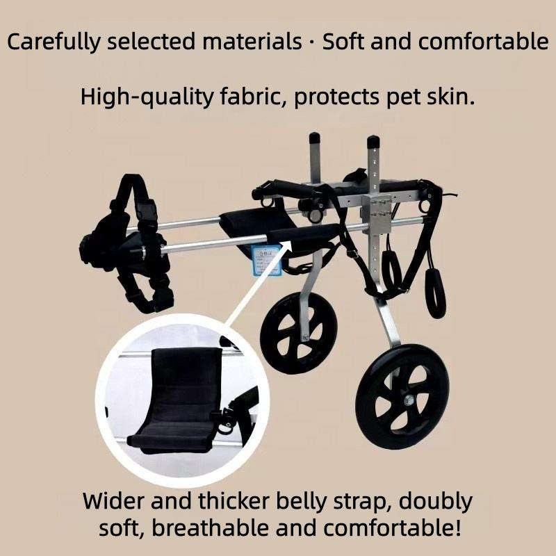 dog wheelchair for back legs, dog wheelchair back legs, rear support dog wheelchair, wheels for dogs hind legs, rear wheels for dogs, aluminum alloy dog wheelchair, pet mobility cart, hind leg support