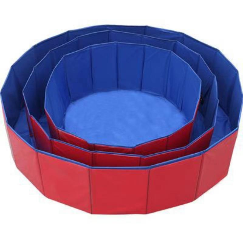 foldable portable dog pool, foldable dog pool, portable dog pool, collapsible dog pool, dog swimming pool, dog paddling pool,