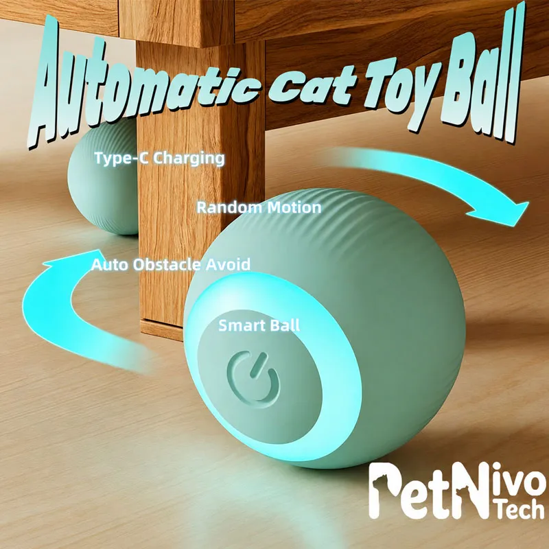 Automatic Interactive Active Rotating Cat Ball