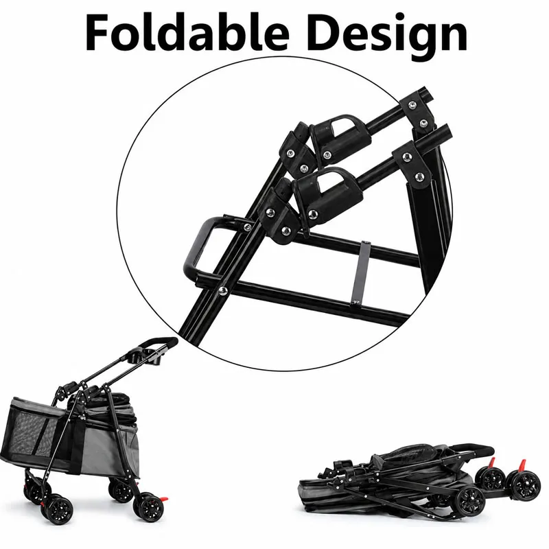 Foldable Pet Travel Stroller