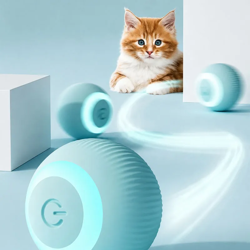 Automatic Interactive Active Rotating Cat Ball