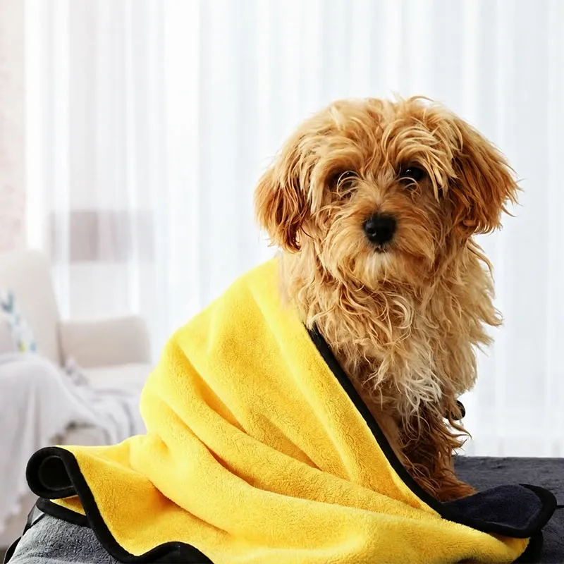 Coral Fleece Microfiber Pet Bath Towel