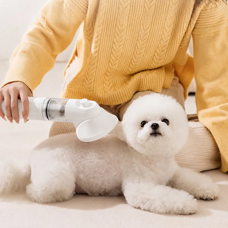 3-in-1 Pet Hair Dryer Brush with Vacuum Comb for Cats and Dogs