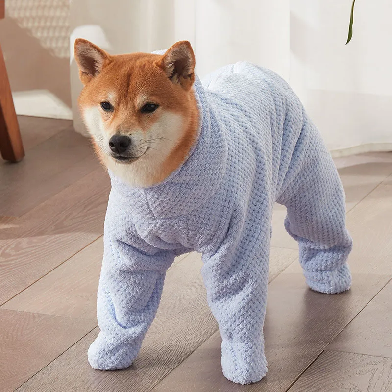 Absorbent Dog Drying Robe with Legs