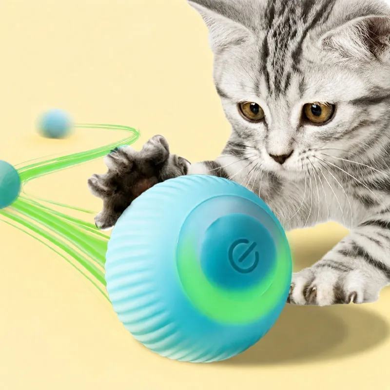 Automatic Interactive Active Rotating Cat Ball
