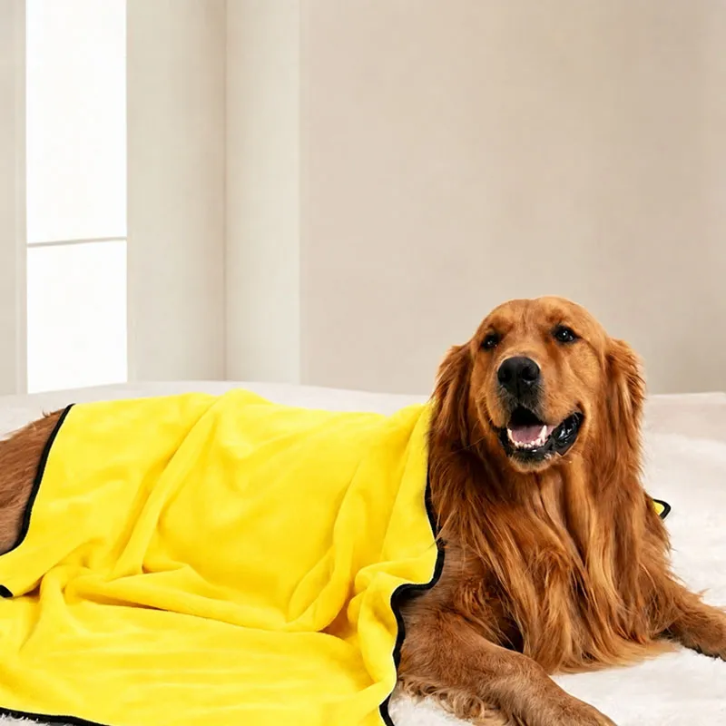 Coral Fleece Microfiber Pet Bath Towel