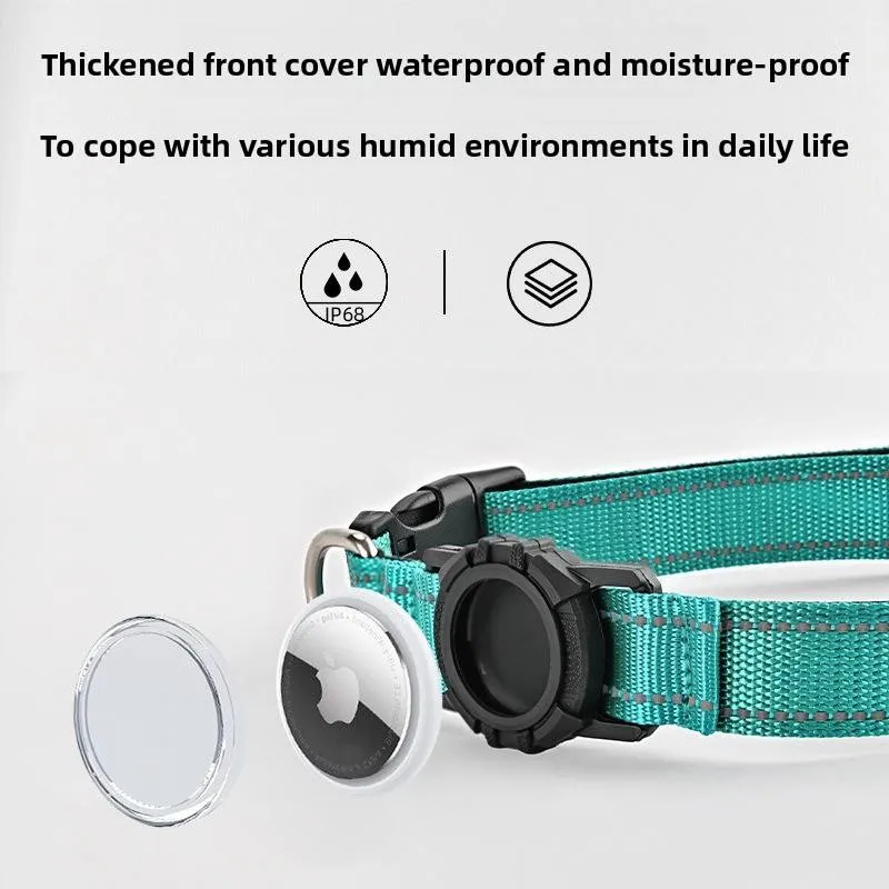 Anti-Lost Reflective Nylon AirTag Dog Collar