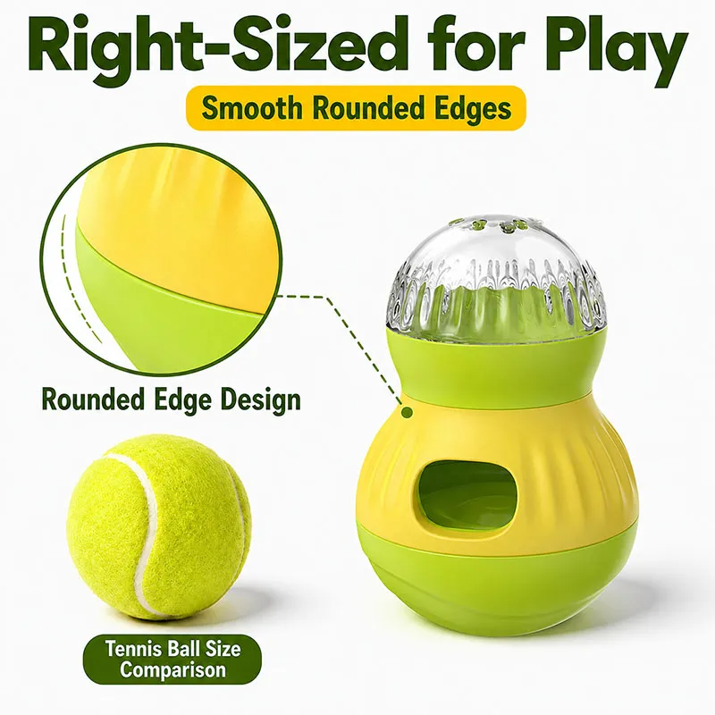 Dog Interactive Wobble Treat Dispensing Toy